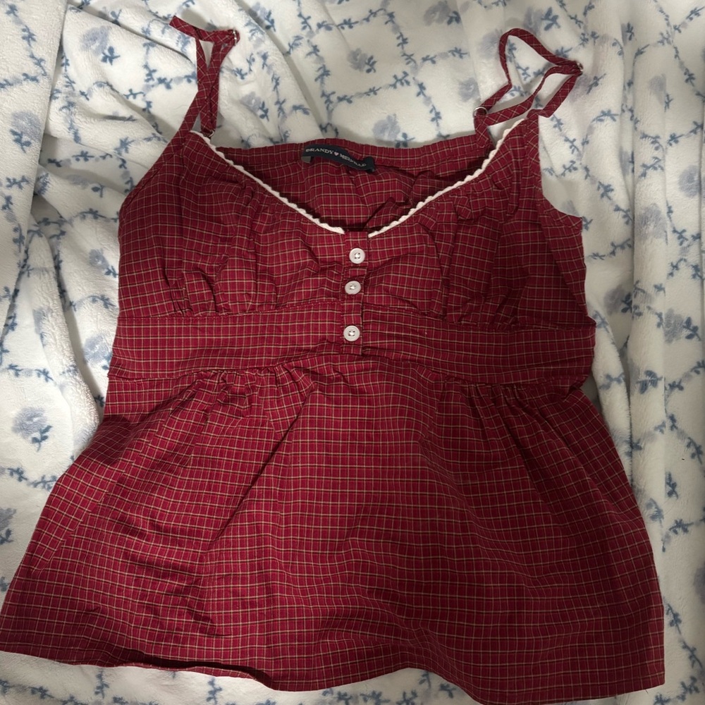 Brandy Melville Tiffany Plaid Tank